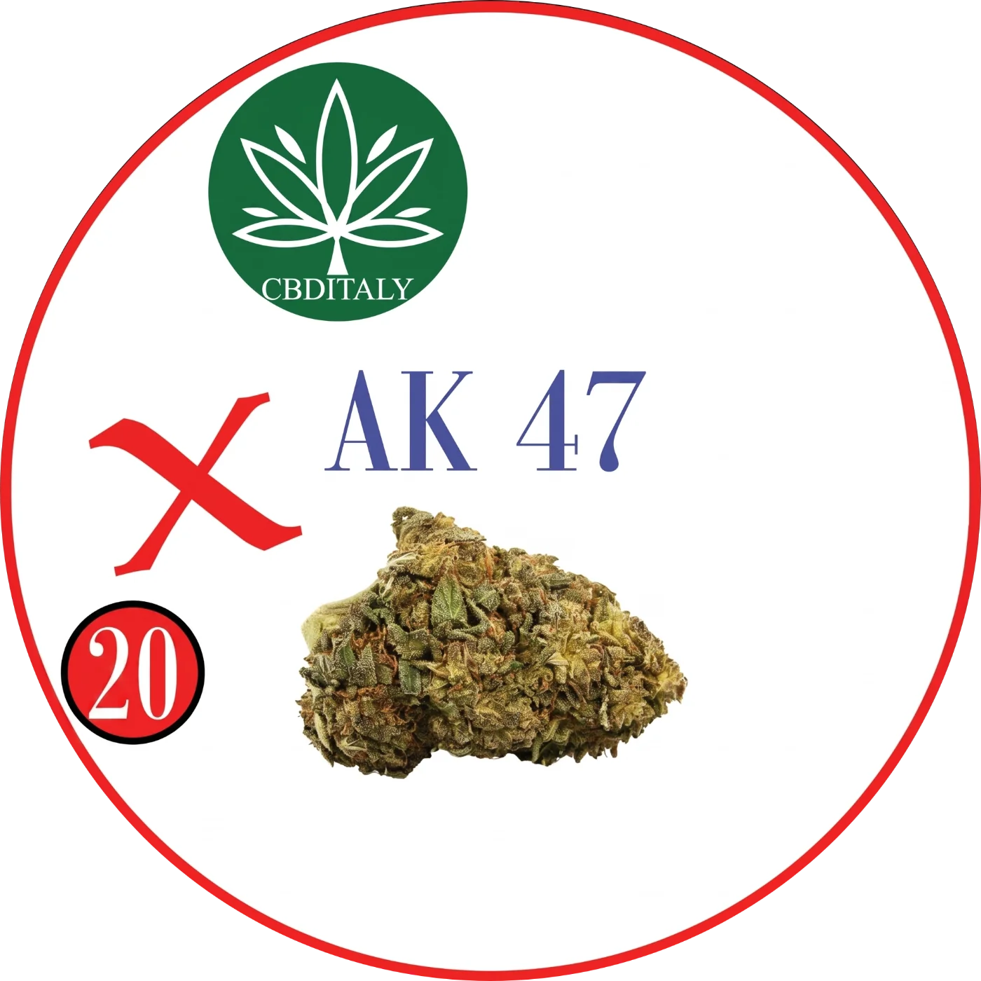 AK47 X THCV 20% aromātisks kaņepju zieds – CBDITALY outlet kolekcija, 10g