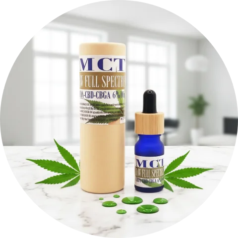 CBD+CBDA eļļa 6% RAW FULL SPECTRUM detaļa — neapstrādāta pilna spektra kaņepju piedeva CBDITALY