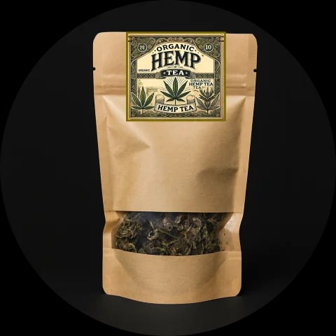 CBDITALY Hemp Tea Dutch Passion CBG 7% 25g bioloģiskā kaņepju tēja kraft pārsienamā maisiņā