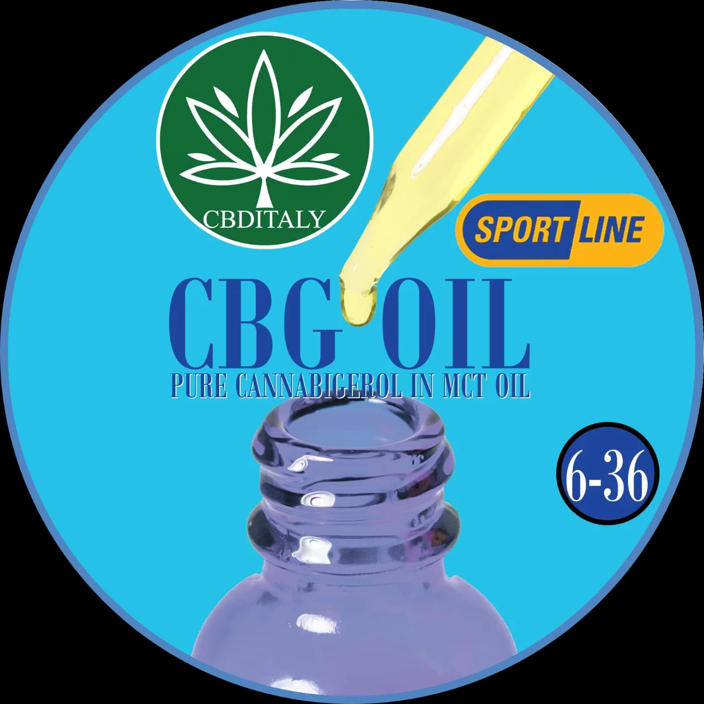 CBG 36%, MCT eļļa, Bez THC, SPORTLINE