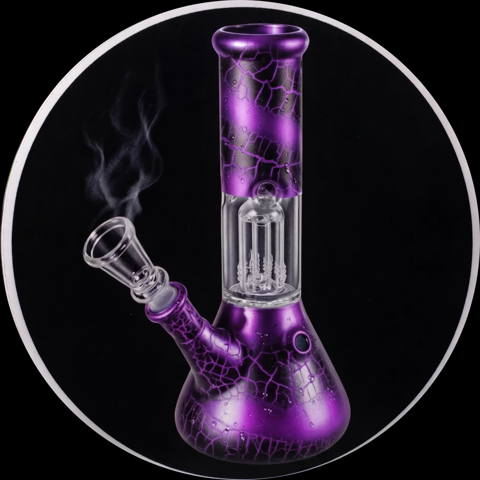 Ledus Bongs ar Kupola Perkolatoru Violets