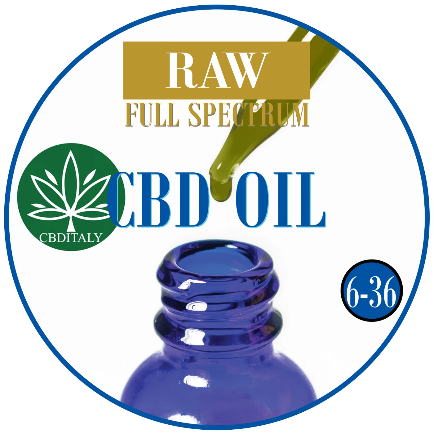 CBD+CBDA Kaņepju Eļļa 36% RAW FULL SPECTRUM