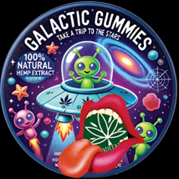 Galactic Gummies 5mg THCX, 9 iepakojumi