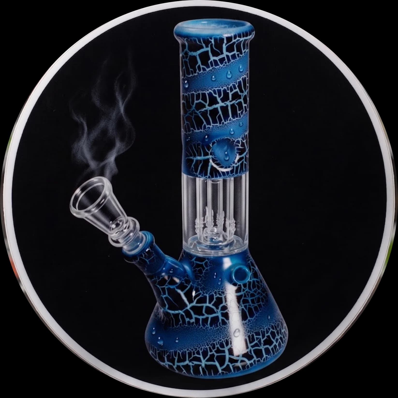 Ledus Bongs ar Kupola Perkolatoru – Gaiši Zils